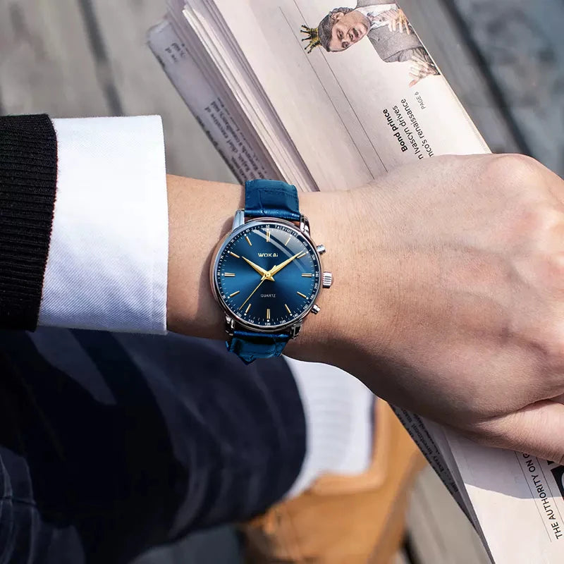 New 2023wokai business watch Quartz sports watch leisure belt men's women's clock