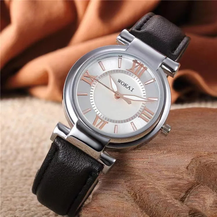 New 2023wokai business watch Quartz sports watch leisure belt men's women's clock