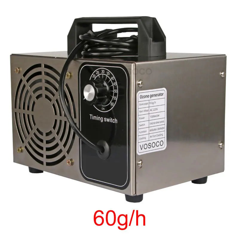 VOSOCO 60g/h Ozone Generator Portable Ozonizer Air Purifier Cleaner Sterilizer Treatment Removal Formaldehyde Ozone Machine