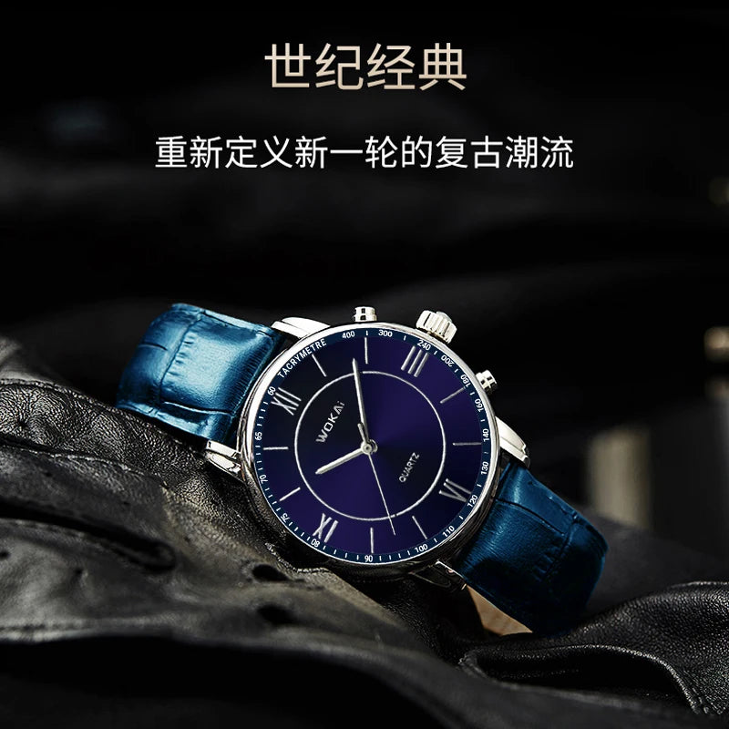 New 2023wokai business watch Quartz sports watch leisure belt men's women's clock