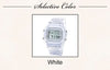 Sports Electronic Watch Men and Women Square Junior High School High School Students White LED Digital Watches