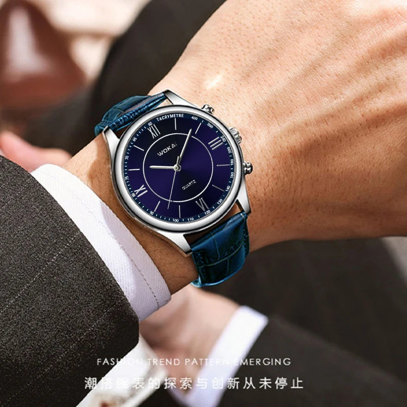 New 2023wokai business watch Quartz sports watch leisure belt men's women's clock
